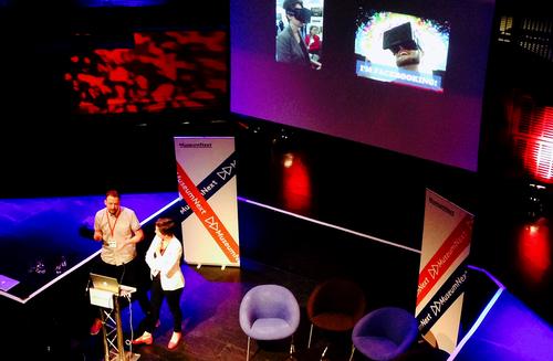 Antenna International’s Jessica Taylor and Sam Billington give Friday’s (20 June) keynote address / We Love Cage Photography Antenna International’s Jessica Taylor and Sam Billington give Friday’s (20 June) keynote address / We Love Cage Photography