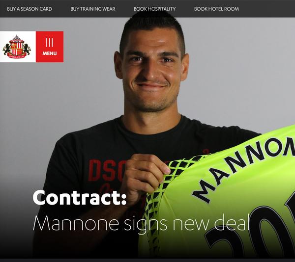 Sunderland’s website now has high definition images and full HD videos