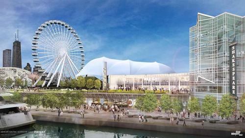 The Yard, together with Chicago Shakespeare's existing two venues, marks a significant milestone in James Corner's Pierscape redesign of Navy Pier