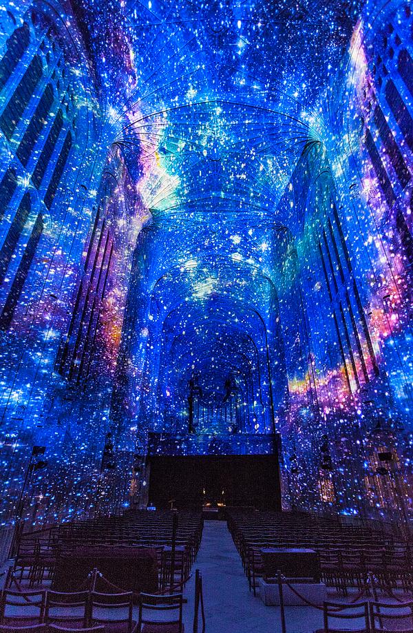 Chevalier’s installation at King’s College Chapel in Cambridge aims to invoke spiritual elevation, contemplation and dreams