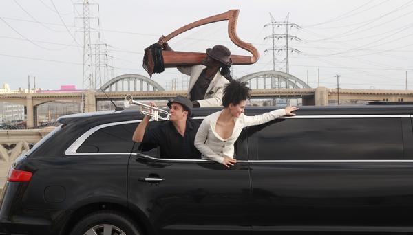 Hopscotch was a live opera staged to guests in 24 vehicles across Los Angeles. The public could watch on big screens