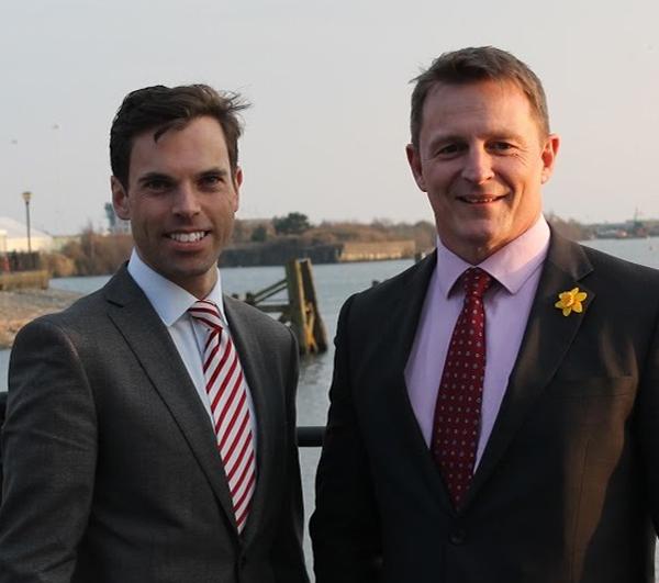 Thomas (right) began his three-year term this month