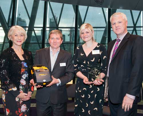 Dame Helen Mirren Presents GLL lifesavers with prestigious award
