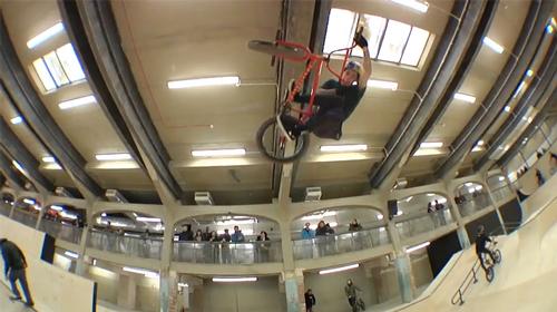 Professional BMX riders took part in a special event to celebrate Source Park's opening / Source Park