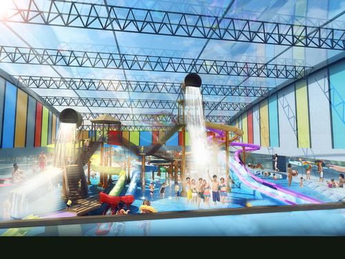 8,000sq m will be dedicated to an indoor waterpark