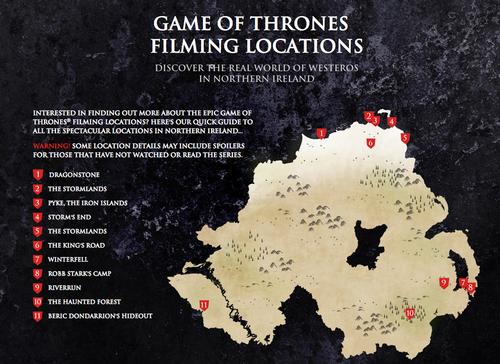 Northern Ireland offers tourists a guide to what it calls 'The Real Westeros' / Visit Northern Ireland 