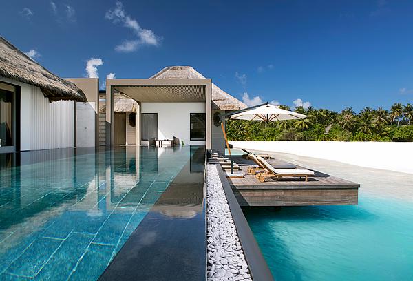 The spa has six treatment rooms, while there are 45 resort villas
