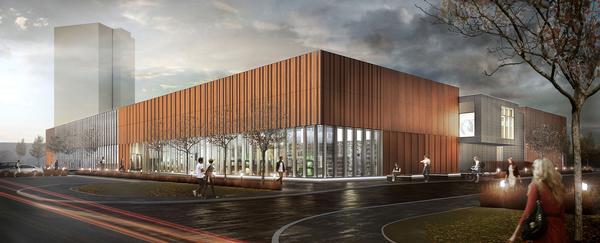 The £12.8m Hebburn hub mixes a range of uses, from a library to a swimming pool