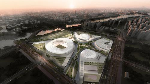 Building work begins on SIP Sports Centre in Suzhou, China