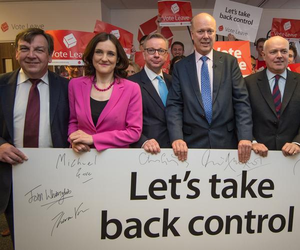 Culture secretary John Whittingdale (far left) is a member of Vote Leave