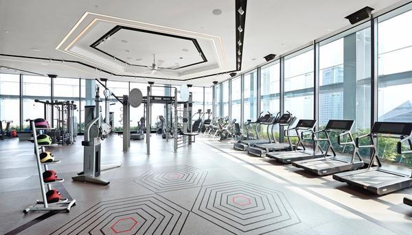 Gravity’s hexagon motif represents the brand’s six points of health focus