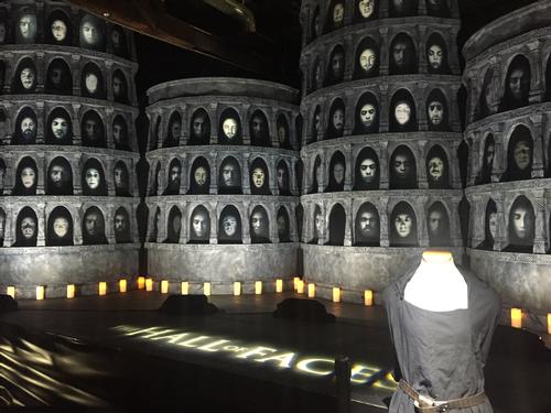 Visitors can have their face appear on the wall using a special app / HBO