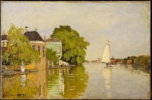 Claude Monet's 'Houses on the Achterzaan' is just one of thousands available on the new database / Metropolitan Museum of Art 