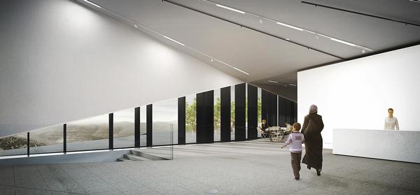 The museum’s interior is modern and uncluttered, allowing the exhibits to take centre stage. The building is aiming for LEED Silver rating, and incorporates a range of green features