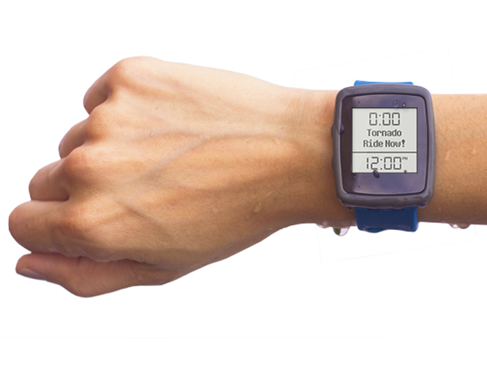 The wearable device can display ride names / 