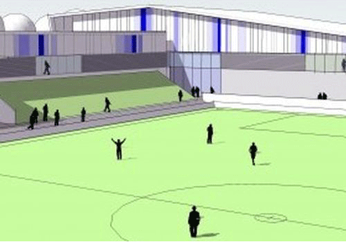 A 2000-seater stadium will be the focal point of the leisure development 