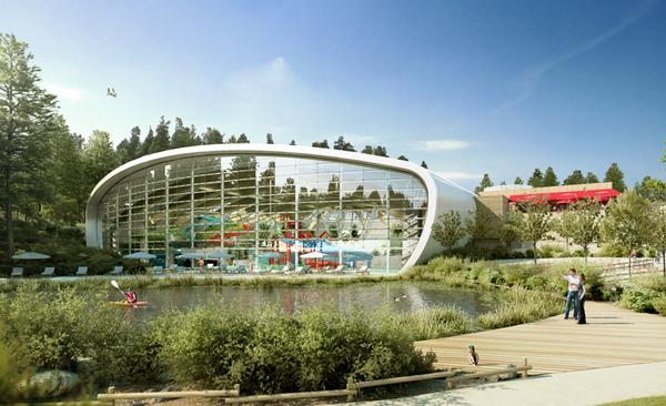Holder Mathias has designed the leisure buildings for Center Parcs’ new site in Woburn