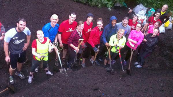 Supplying manpower for community garden projects is one of GoodGym’s popular missions 