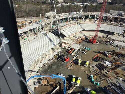 Construction on the project is well under way / Atlanta Braves