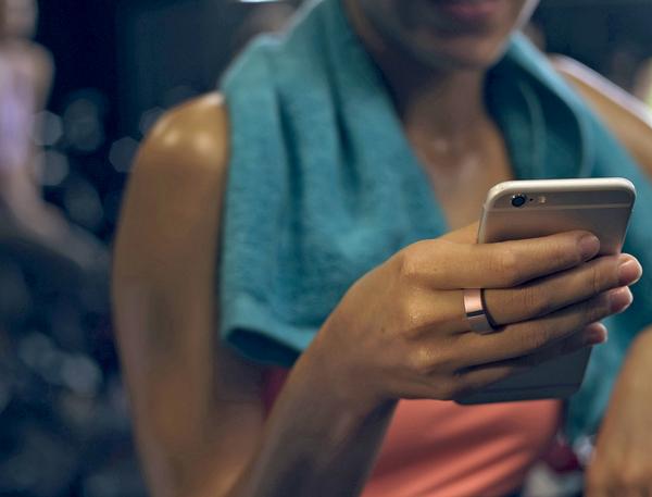 The fitness tracker ring is also a fashion statement