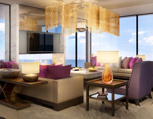 A highlight is the three-bedroom Royal Suite with 180-degree floor-to-ceiling ocean views / Four Seasons