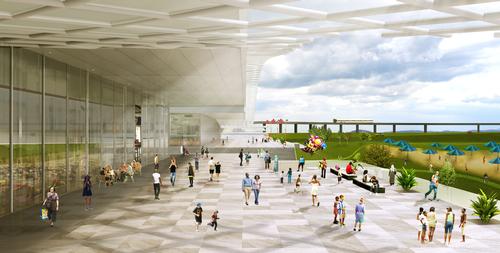 Architect Jason Long said: 'Both concepts provide a strategy for revitalising the Campus’ identity from passive space to active place and transform its urban character from pavement to park'
/ OMA