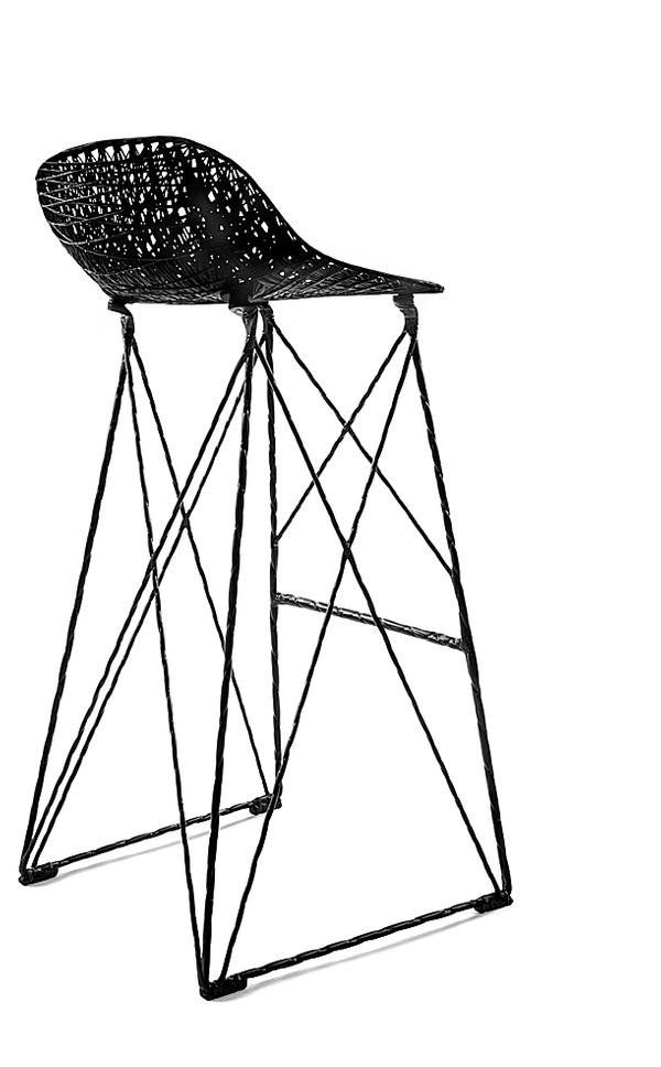 Designer carbon fibre bar stool started life as materials experiment