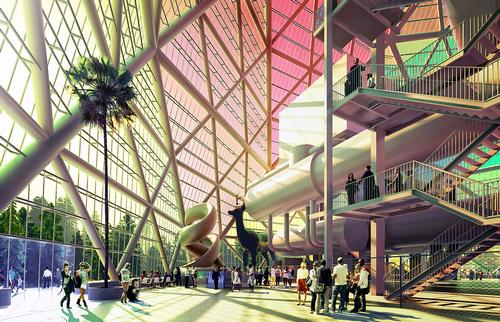 When not in use, the power plant structure can double as a visitor attraction, with educational and leisure opportunities / BIG