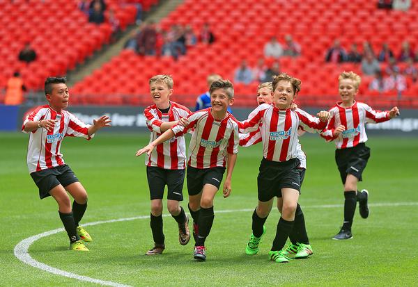 With proper safeguarding measures, sporting events like the Sky Bet League One Kids Cup Final are invaluable for children / Adam Davy / press association