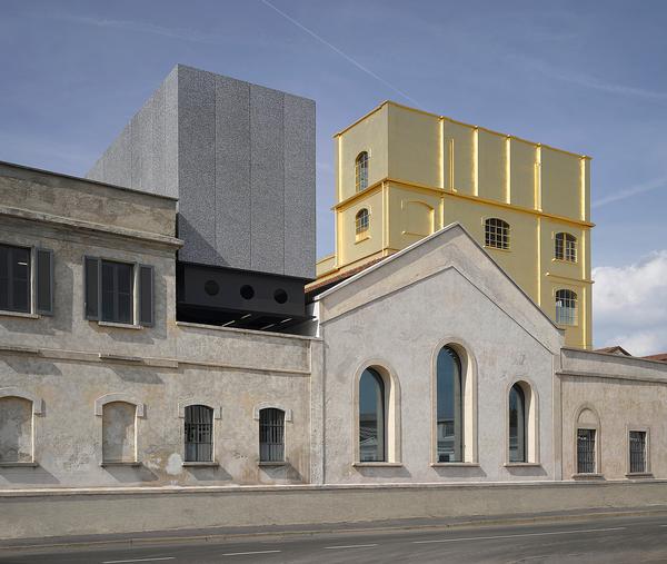 OMA restored old factory buildings and warehouses to create the Fondazione Prada.
