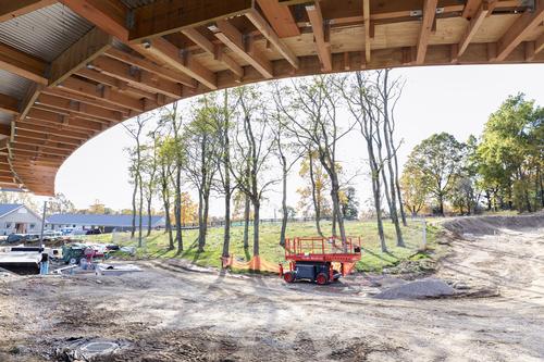 Construction work is ongoing ahead of the 9 October opening / Dean Kaufman