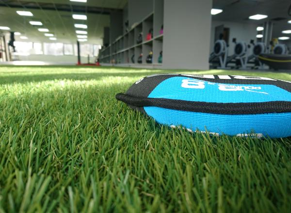 Artificial turf offers a comfortable grip in the Link Centre zone