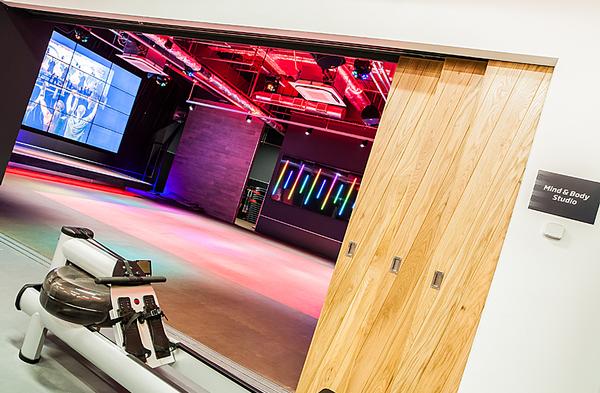Fitness First has started designing studios with virtual classes in mind