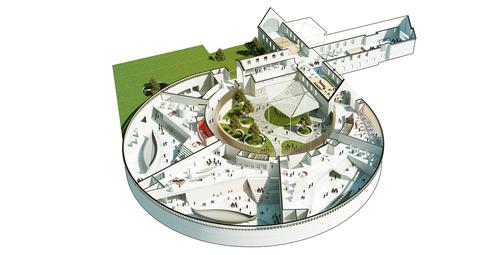 The new rooms will be double height, allowing visitors to enjoy the museum’s collection of Viking ships exhibited along a sequence of open corridors / AART Architects