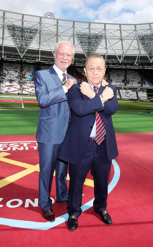 West Ham United co-owners David Gold (left) and David Sullivan (right) have batted away criticisms about the move / image ©: nick potts / press association