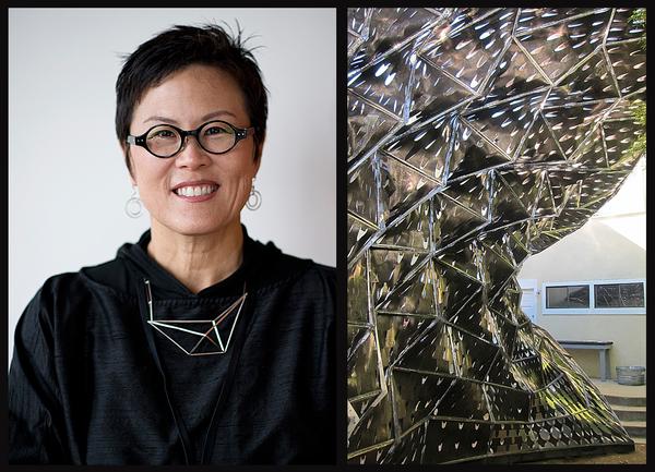 Architect Doris Sung has developed a building skin made of thermo-metals that breathes like human skin. Sung’s Bloom installation uses the new ‘skin’