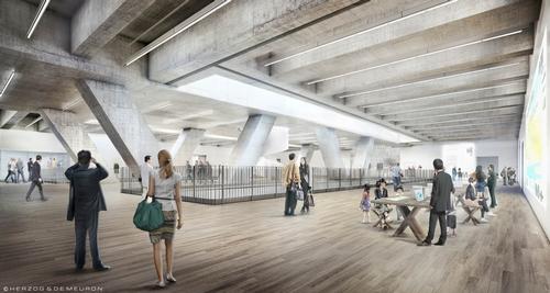 Herzog and de Meuron’s design lends itself to wide open gallery spaces / Herzog and de Meuron