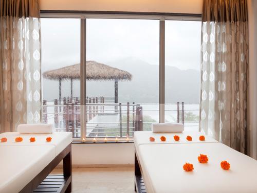 The Wellness Pavilion features 23 spa and holistic treatment rooms, including this couples suite