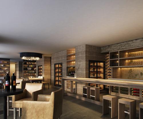 A wine library pairs a selection of regional wines with tapas, cheese, smoked hams and local sausages / Six Senses