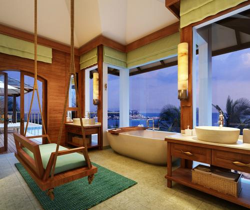 The interiors draw inspiration from the island’s natural assets, with clean, simple lines 
