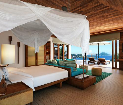 Designed by the Six Senses Architecture and Design team along with Richard Hywel Evans of London-based Studio RHE, the resort features contemporary architecture and interiors