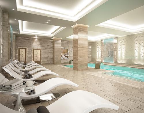 The spa will feature a rasul; extensive wet area with bio sauna, sauna, aroma steam, plunge pool and experience shower; a relaxation lounge, nail bar, swimming pool and fitness centre