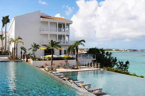 The designers re-invented the ageing pools to create a thoroughly modern series of infinity edge pools