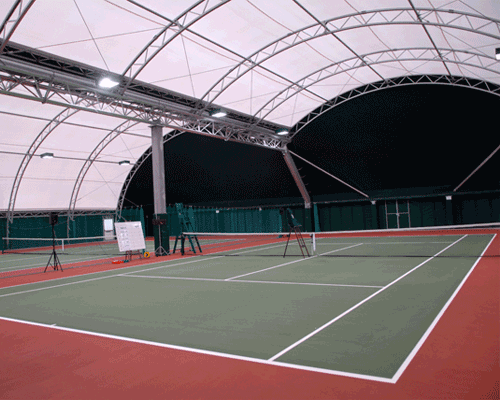 Copri domes extend tennis at Culford