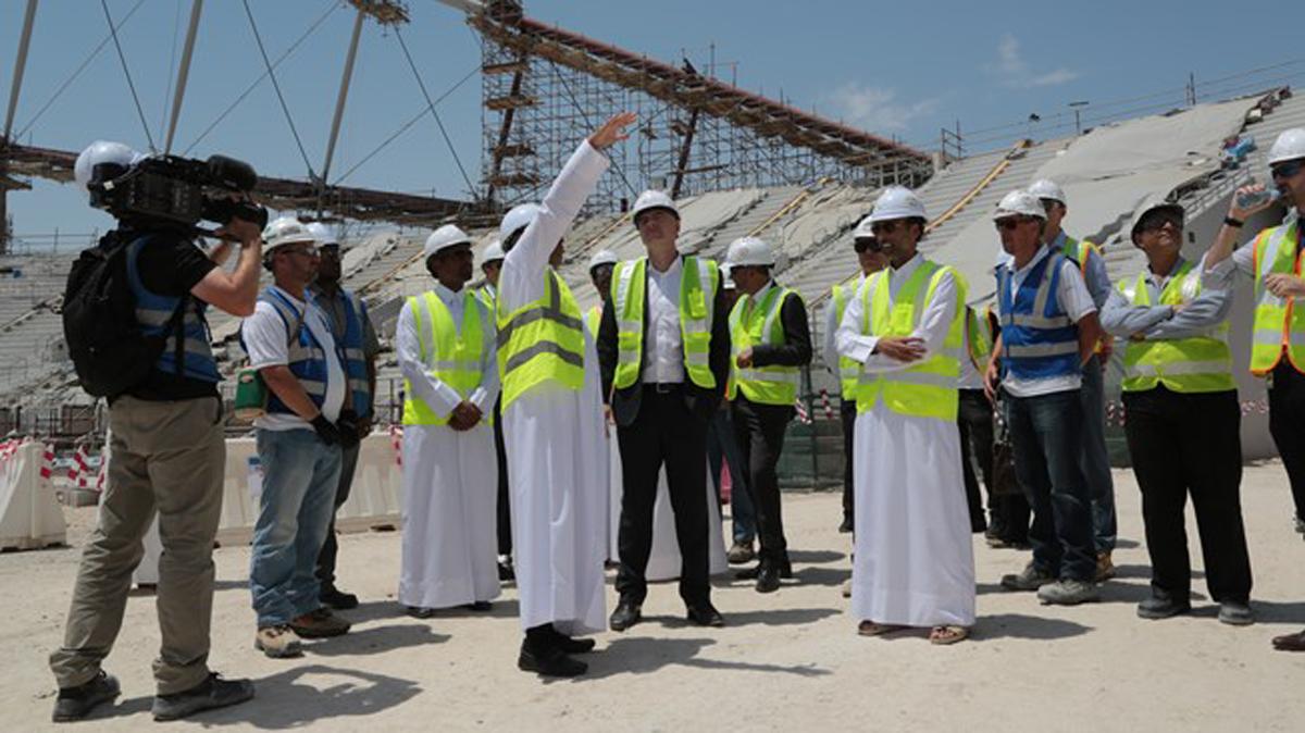 President Infantino announce the initiative during his two-day visit to Qatar / FIFA President Infantino announce the initiative during his two-day visit to Qatar / FIFA