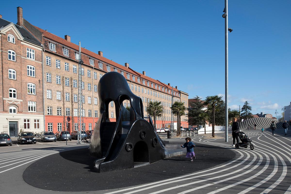 Superkilen public park in Copenhagen, Denmark, by architect Nanna Gyldholm Moller / AKTC / Superflex