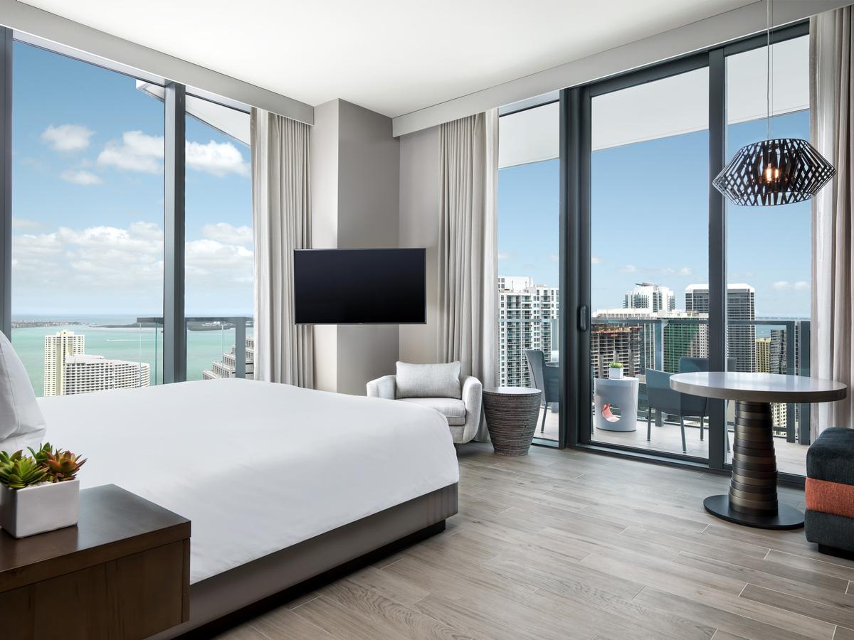 After three years of planning and construction, the hotel – named EAST, Miami – will open in the Florida on 31 May. / EAST, Miami