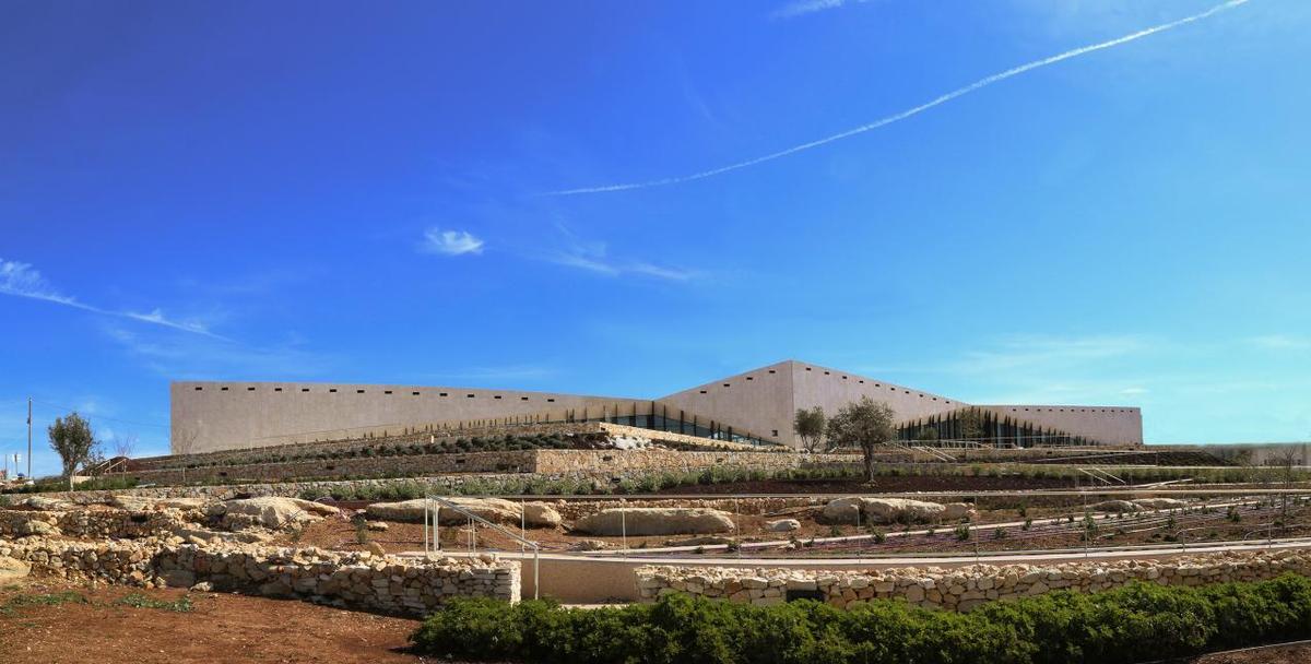 The US$60m, (€55m, £40m) project, which has the intention of creating an iconic building to act as a beacon of hope for the Palestinian people