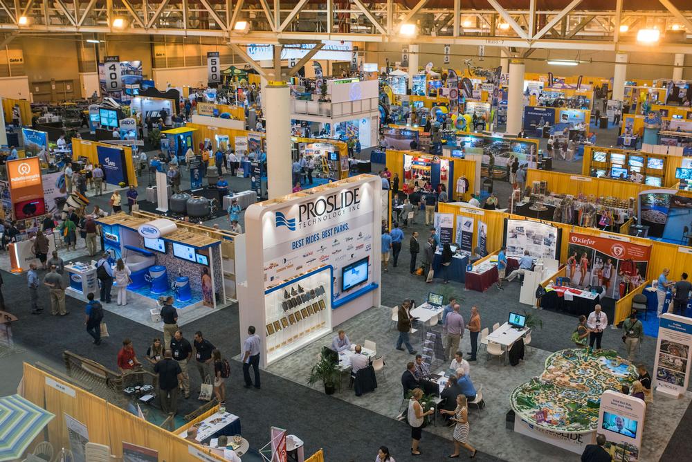 Attendees could visit 360 booths during the trade show