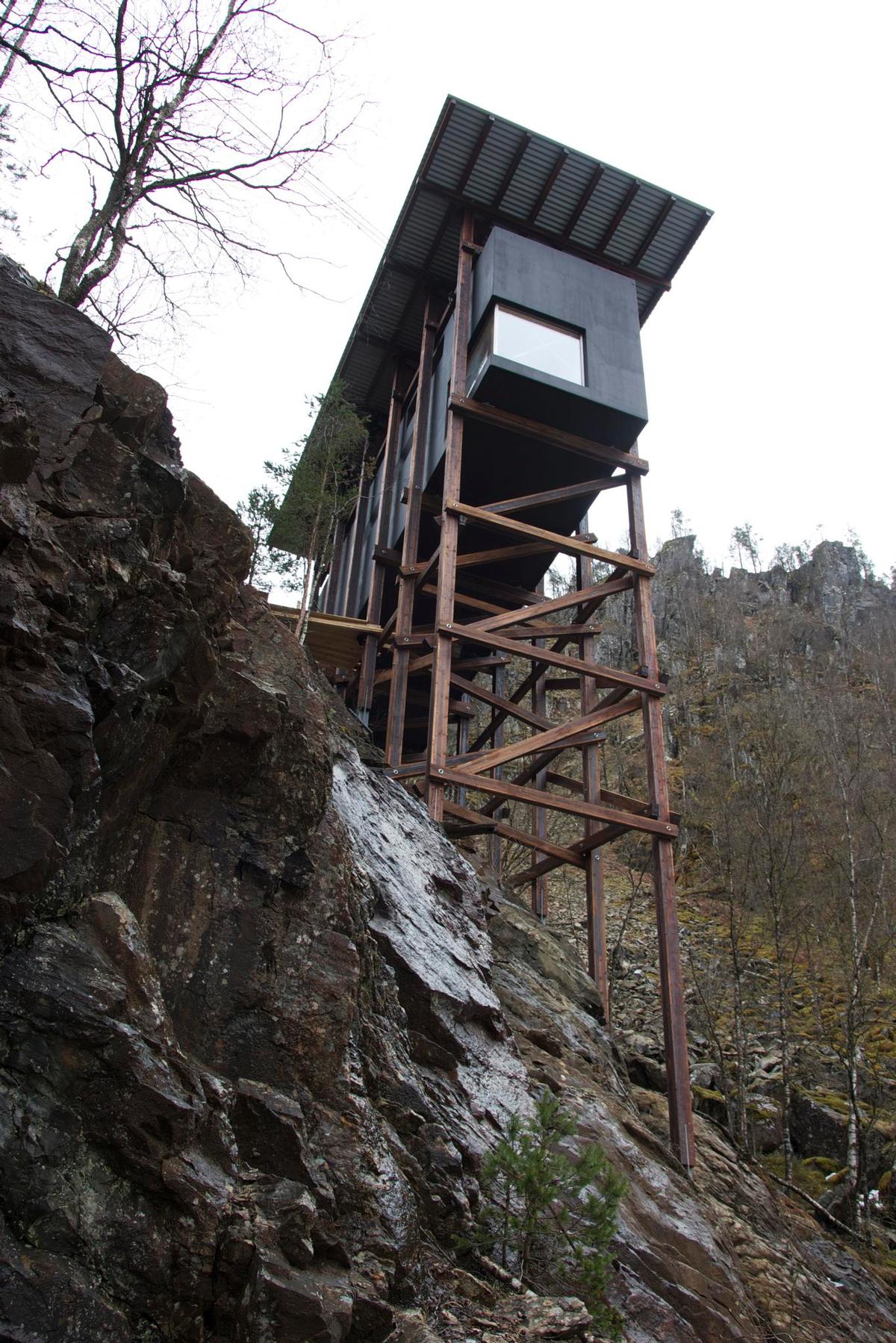 The new installation at the old zinc mines in Sauda has been designed by architect Peter Zumthor / Per Ritzler